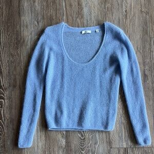 Vince Blue Crew Neck Sweater Soft Knit Pullover